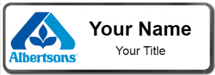 Custom name badges for Albertsons