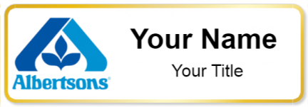 Custom name badges for Albertsons