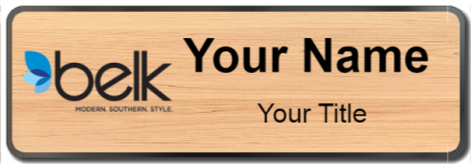 Custom name badges for Belk