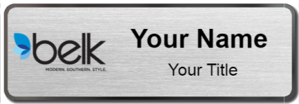 Custom name badges for Belk