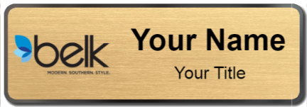 Custom name badges for Belk