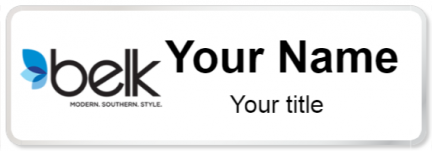 Custom name badges for Belk