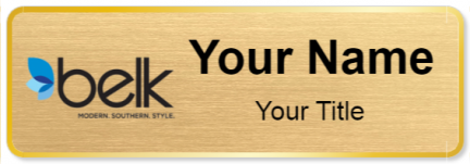 Custom name badges for Belk