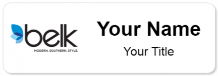 Custom name badges for Belk