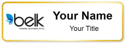Custom name badges for Belk