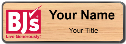 Custom name badges for BJs