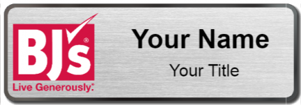 Custom name badges for BJs