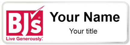 Custom name badges for BJs