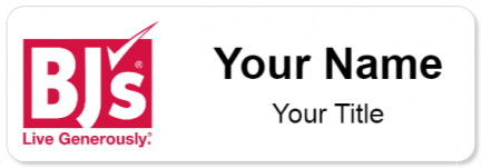 Custom name badges for BJs