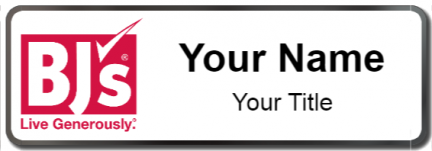 Custom name badges for BJs