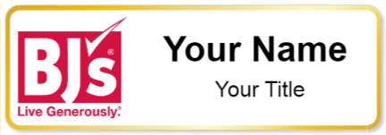 Custom name badges for BJs