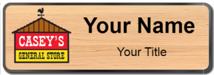 Custom name badges for Caseys