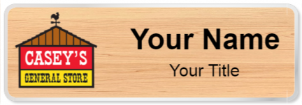 Custom name badges for Caseys