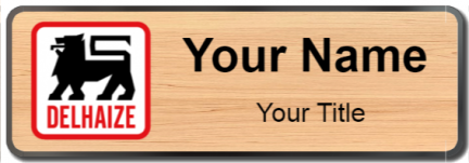 Custom name badges for Delhaize
