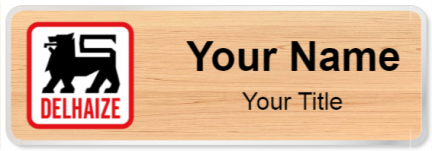 Custom name badges for Delhaize