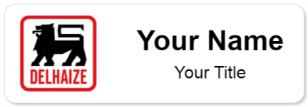 Custom name badges for Delhaize