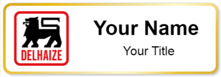 Custom name badges for Delhaize