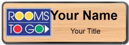 Custom name badges for Rooms to Go