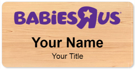 Custom name badges for Babies R Us