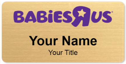 Custom name badges for Babies R Us