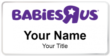 Custom name badges for Babies R Us