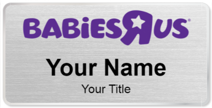 Custom name badges for Babies R Us