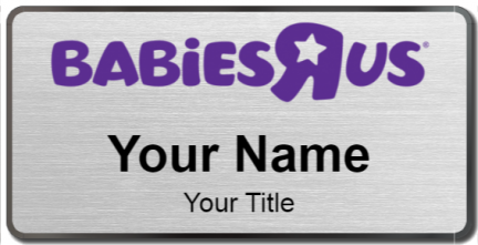 Custom name badges for Babies R Us