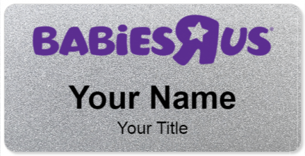 Custom name badges for Babies R Us
