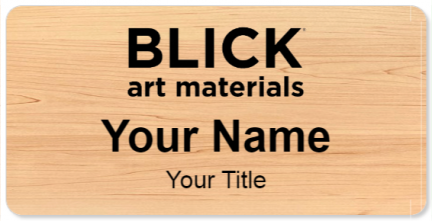 Custom name badges for Blick