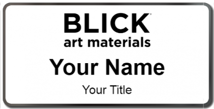 Custom name badges for Blick