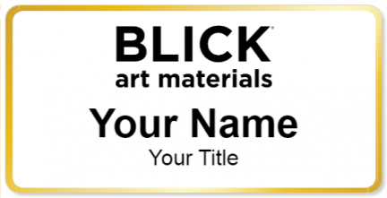 Custom name badges for Blick