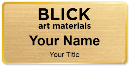 Custom name badges for Blick