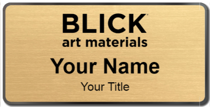 Custom name badges for Blick