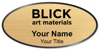 Custom name badges for Blick