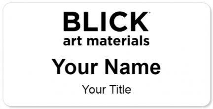 Custom name badges for Blick