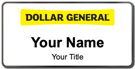 Custom name badges for Dollar General