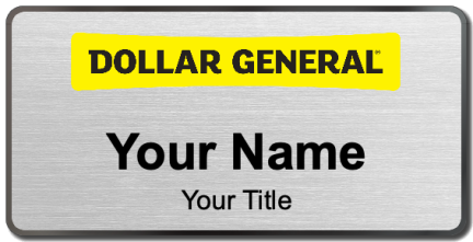 Custom name badges for Dollar General