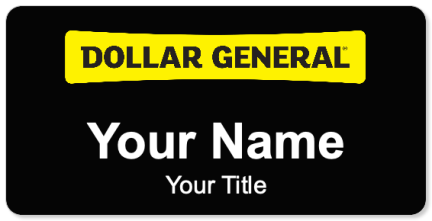 Custom name badges for Dollar General