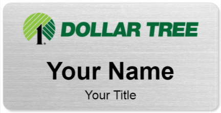 Custom name badges for Dollar Tree