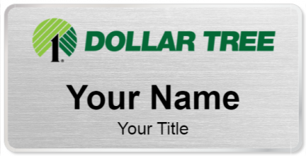 Custom name badges for Dollar Tree