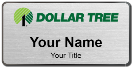 Custom name badges for Dollar Tree