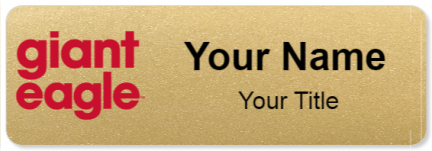 Custom name badges for Giant Eagle