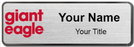 Custom name badges for Giant Eagle