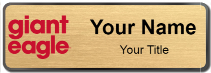 Custom name badges for Giant Eagle