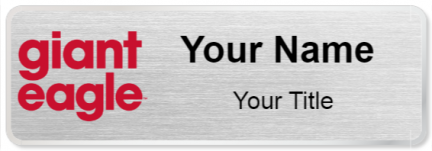 Custom name badges for Giant Eagle