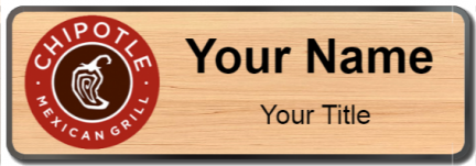 Custom name badges for Chipotle
