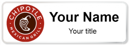 Custom name badges for Chipotle