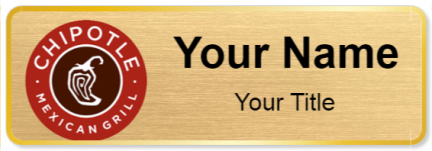 Custom name badges for Chipotle