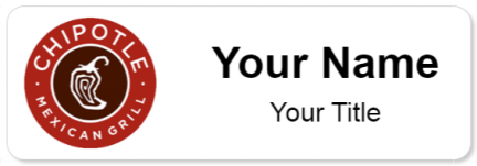 Custom name badges for Chipotle