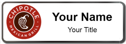 Custom name badges for Chipotle